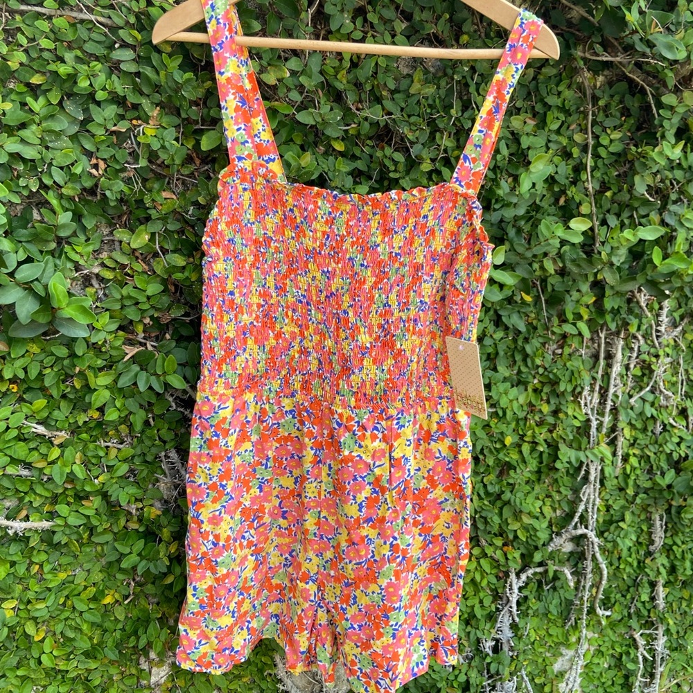 NWT Be Bop Smocked Short Romper